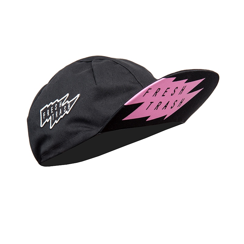 FRESH TRASH FT MEN´S CYCLING CAP LARGE FLAT TRUE BLACK Velikost: M