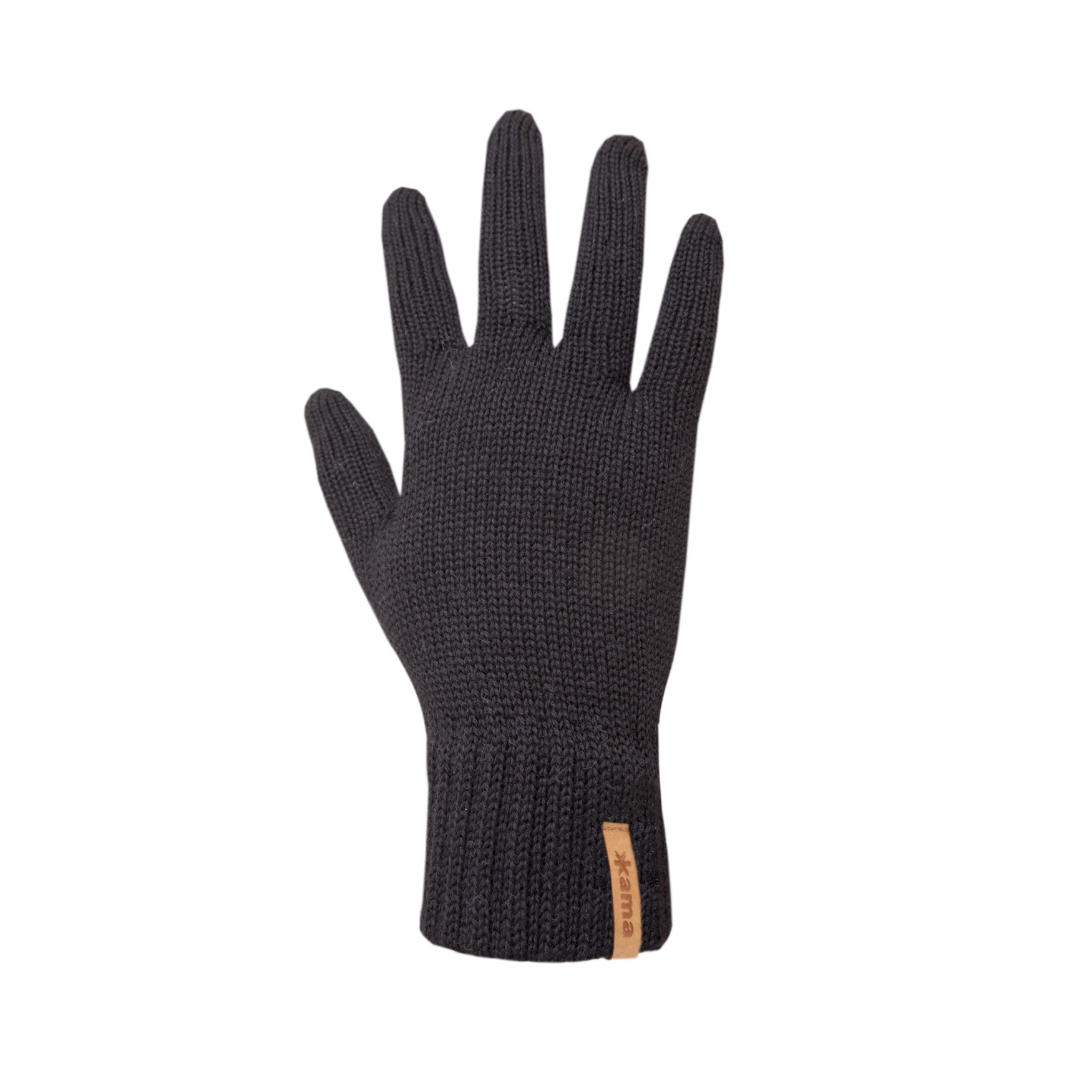 KAMA R102 pletené merino rukavice, černá Velikost: M