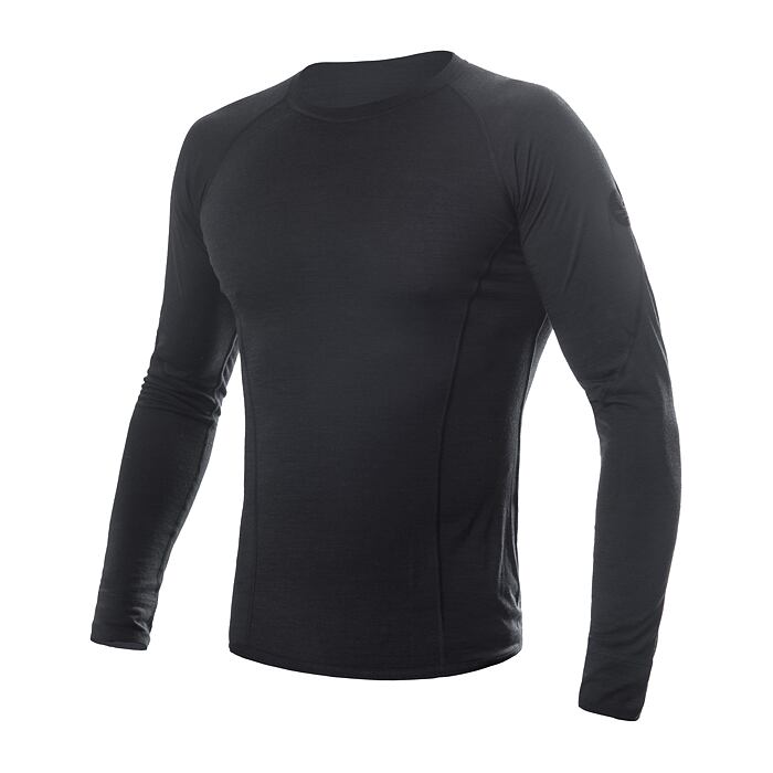 Pánské merino triko SENSOR Air černé Barva: černá, Velikost: S