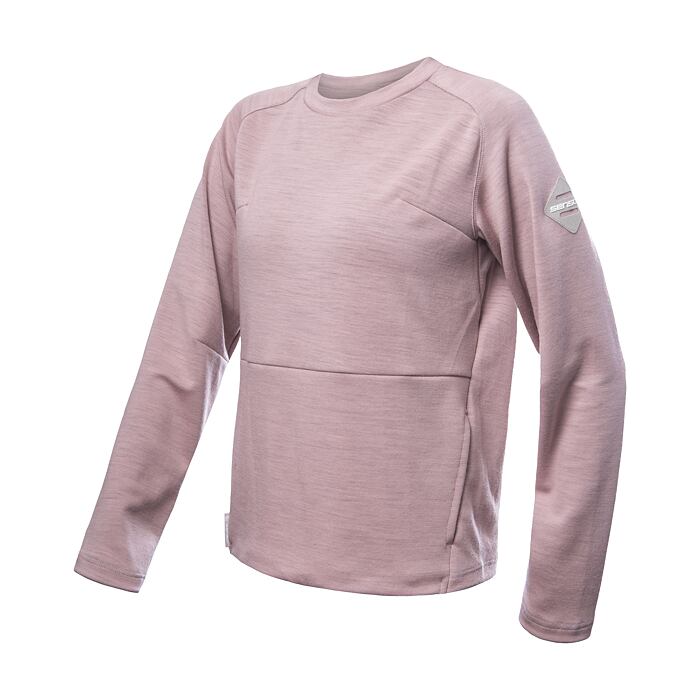Dámská merino mikina SENSOR Upper traveller růžová Barva: růžová, Velikost: L