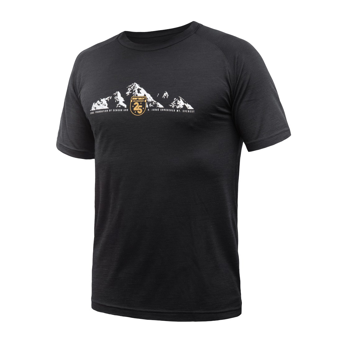 Pánské merino triko SENSOR Air Rj Everest černé Barva: černá, Velikost: S