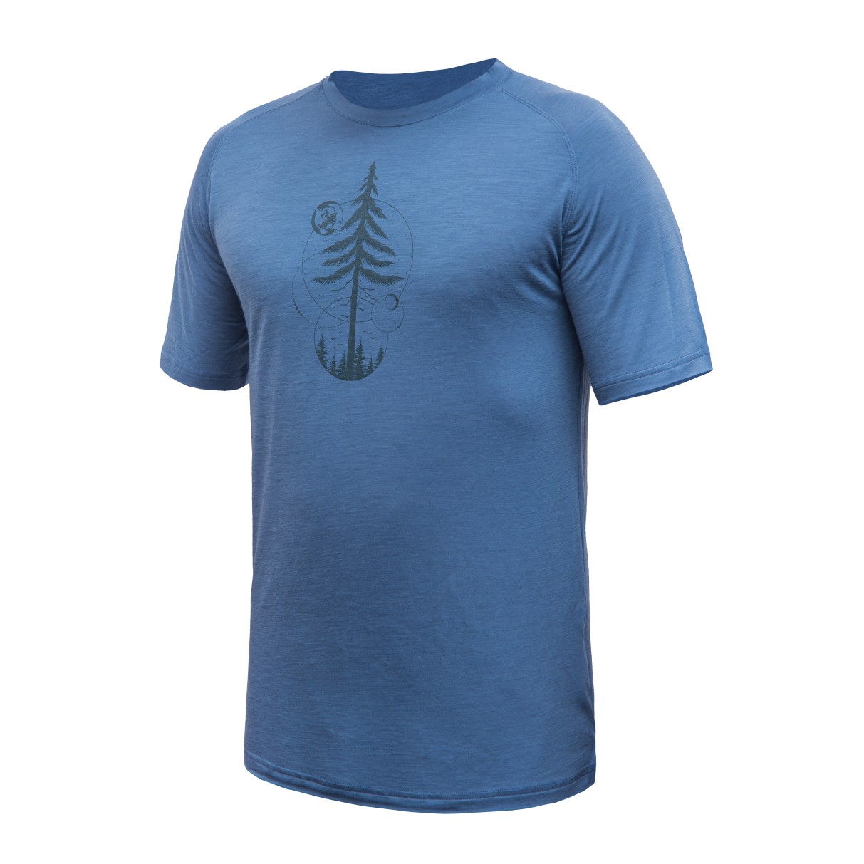 Pánské merino triko SENSOR Merino Air Earth modré Barva: Modrá, Velikost: XXL