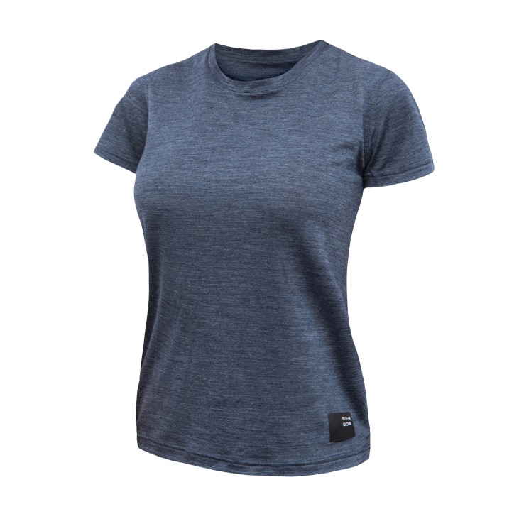 Dámské merino triko SENSOR Merino Lite modré Barva: Modrá, Velikost: S