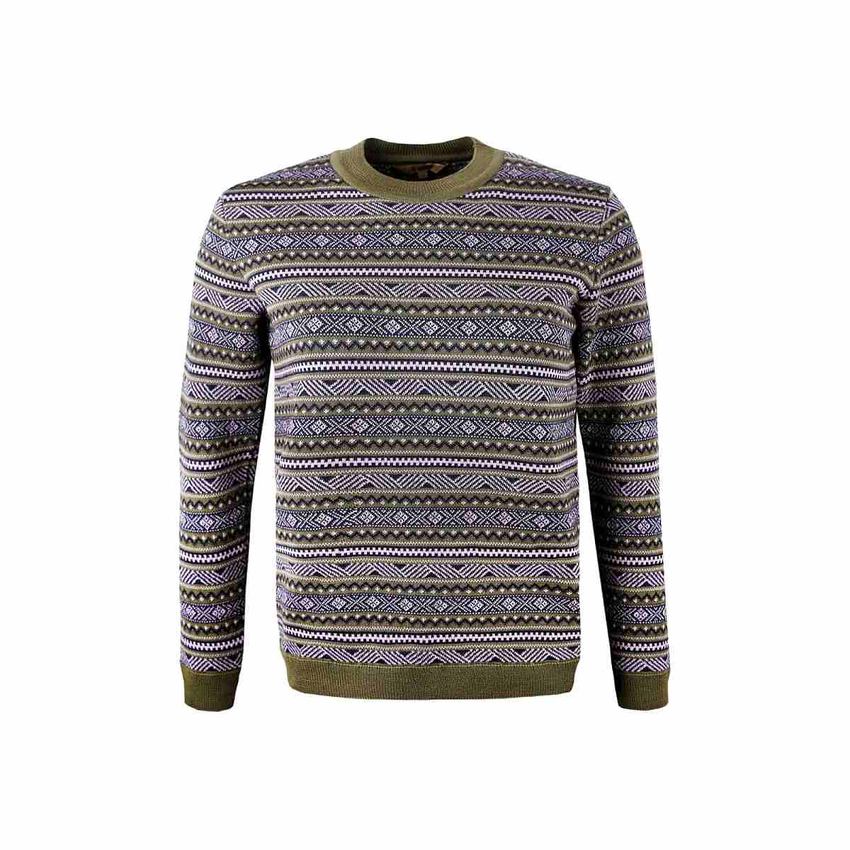 KAMA 5044 Merino svetr, zelená Velikost: S