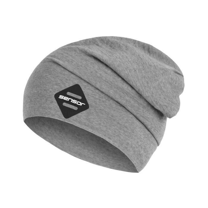 SENSOR ČEPICE MERINO ACTIVE LOGO šedá Velikost: M