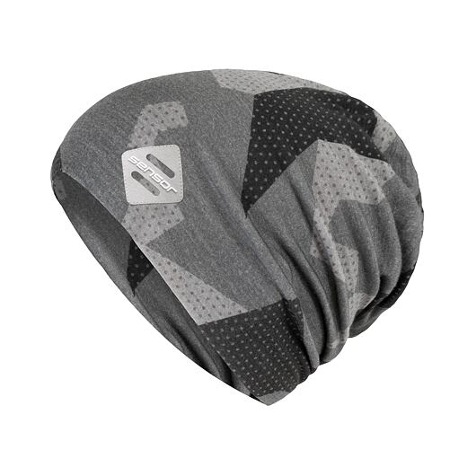 SENSOR ČEPICE MERINO IMPRESS LOGO černá/camo Velikost: M