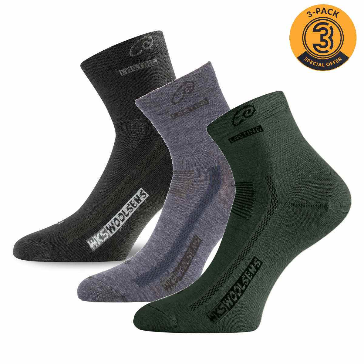 LASTING merino ponožky WKS 3-PACK