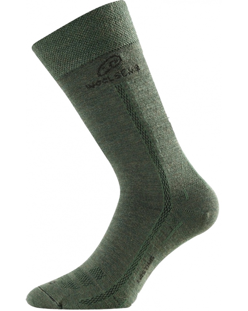Merino ponožky LASTING Wls zelené Velikost: (34-37) S