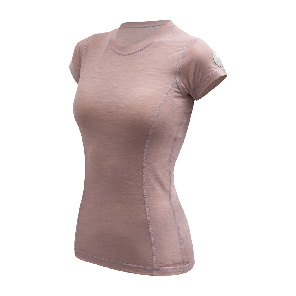 SENSOR MERINO AIR dámské triko kr.rukáv dusty pink Velikost: XL