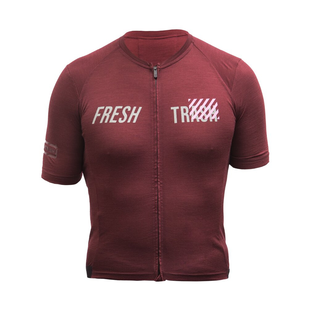 FRESH TRASH FT MEN'S LITE MERINO EVO JERSEY MERLOT RED Velikost: XL