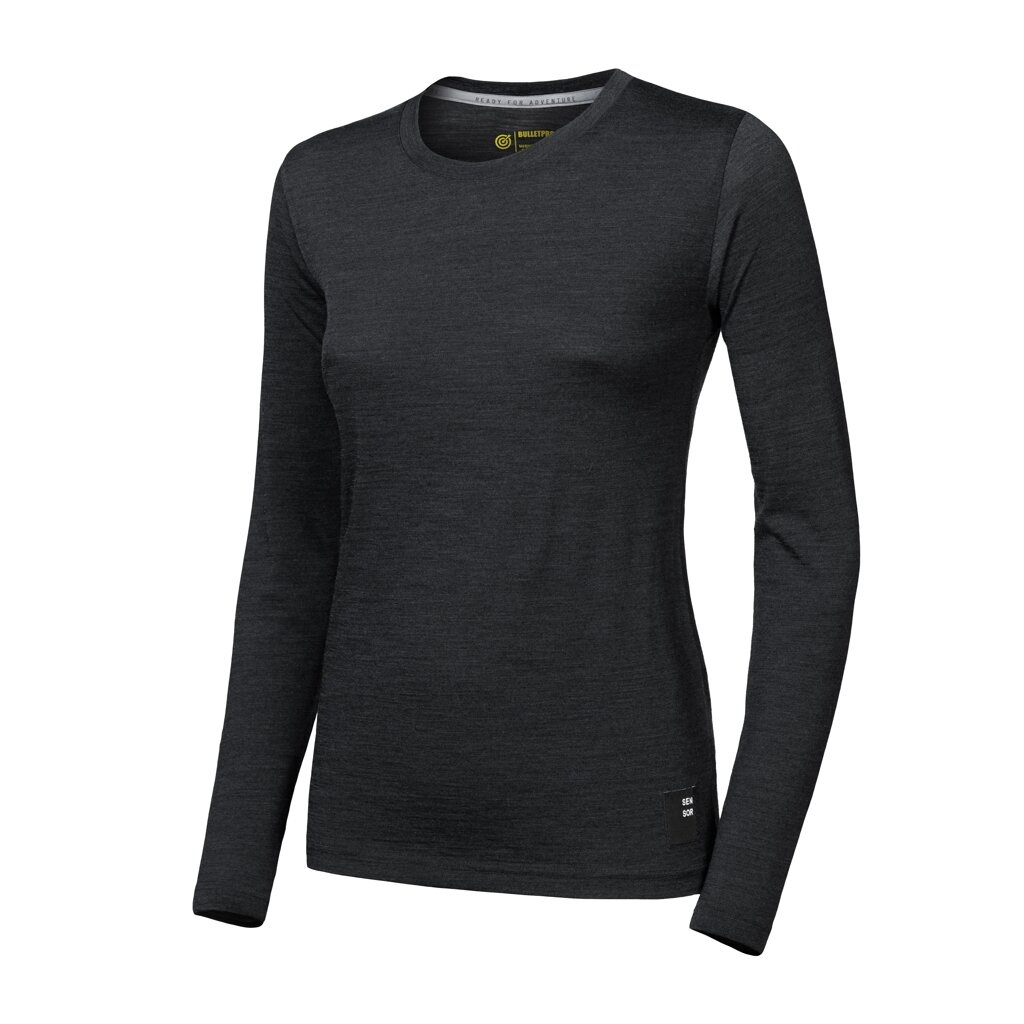 Dámské merino triko SENSOR Cordura černé Barva: černá, Velikost: M