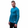 SENSOR MERINO DF pánské triko dl.rukáv modrá