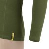 SENSOR MERINO DF pánské triko dl.rukáv zip safari green