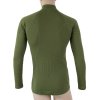 SENSOR MERINO DF pánské triko dl.rukáv zip safari green