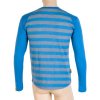 SENSOR MERINO ACTIVE pánské triko dl.rukáv s pruhy modré