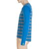 SENSOR MERINO ACTIVE pánské triko dl.rukáv s pruhy modré