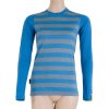 SENSOR MERINO ACTIVE dámské triko s pruhy modré