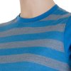 SENSOR MERINO ACTIVE dámské triko s pruhy modré
