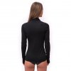 SENSOR MERINO ACTIVE dámské triko dl.rukáv stoják zip černá