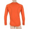 SENSOR MERINO AIR pánské triko dl.rukáv tm.oranžová