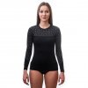 SENSOR MERINO IMPRESS dámské triko dl.rukáv černá/pattern