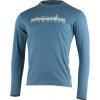 LASTING pánské merino triko s tiskem LOKAJ modré