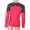 SENSOR MERINO IMPRESS SET dětský triko dl.rukáv + spodky magenta/floral