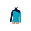 SENSOR MERINO EXTREME dětské triko dl.rukáv zip modrá/tm.modrá