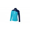 SENSOR MERINO EXTREME dětské triko dl.rukáv zip modrá/tm.modrá