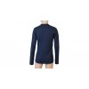 SENSOR MERINO DF LOGO juniorské triko dl.rukáv deep blue