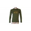 SENSOR MERINO DF CAMP pánské triko dl.rukáv safari green