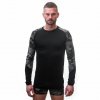 SENSOR MERINO IMPRESS pánské triko dl.rukáv černá/honeycomb