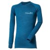 PROGRESS MB TDRD Merino & Bambus dětské termo triko s dlouhým rukávem, petrol/sv.modrá
