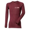 PROGRESS MB TDRD Merino & Bambus dětské termo triko s dlouhým rukávem, švestka/meruňka