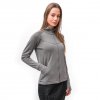 SENSOR MERINO UPPER dámská mikina celozip šedá