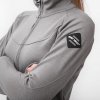 SENSOR MERINO UPPER dámská mikina celozip šedá