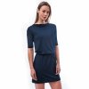 SENSOR MERINO ACTIVE dámské šaty deep blue