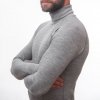 SENSOR MERINO BOLD pánské triko dl.rukáv roll neck cool gray