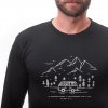 SENSOR MERINO ACTIVE PT VAN LIFE pánské triko dl.rukáv černá
