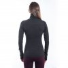 SENSOR MERINO BOLD dámské triko dl.rukáv roll neck anthracite gray