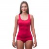 SENSOR MERINO AIR dámské triko bez rukávu port red
