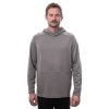 SENSOR MERINO UPPER traveller pánská mikina s kapucí, šedá