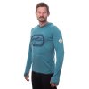 SENSOR MERINO UPPER OUTDOORS pánská mikina klokanka, mint blue