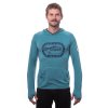 SENSOR MERINO UPPER OUTDOORS pánská mikina klokanka, mint blue