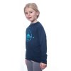SENSOR MERINO DF TERRITORY dětské triko dl.rukáv, deep blue