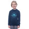 SENSOR MERINO DF TERRITORY dětské triko dl.rukáv, deep blue