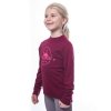 SENSOR MERINO DF TERRITORY dětské triko dl.rukáv, lilla