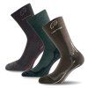 LASTING merino ponožky WHI 3-PACK černá+hnědá+zelená