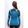SENSOR MERINO IMPRESS dámské triko dl.rukáv modrá/universe