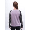 SENSOR MERINO BLEND IMPRESS dámské triko dl.rukáv violet/zebra